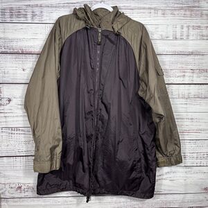 Exofficio Soft Shell Waterproof Guide Jacket Ripstop Snap Hooded Vented XL *READ